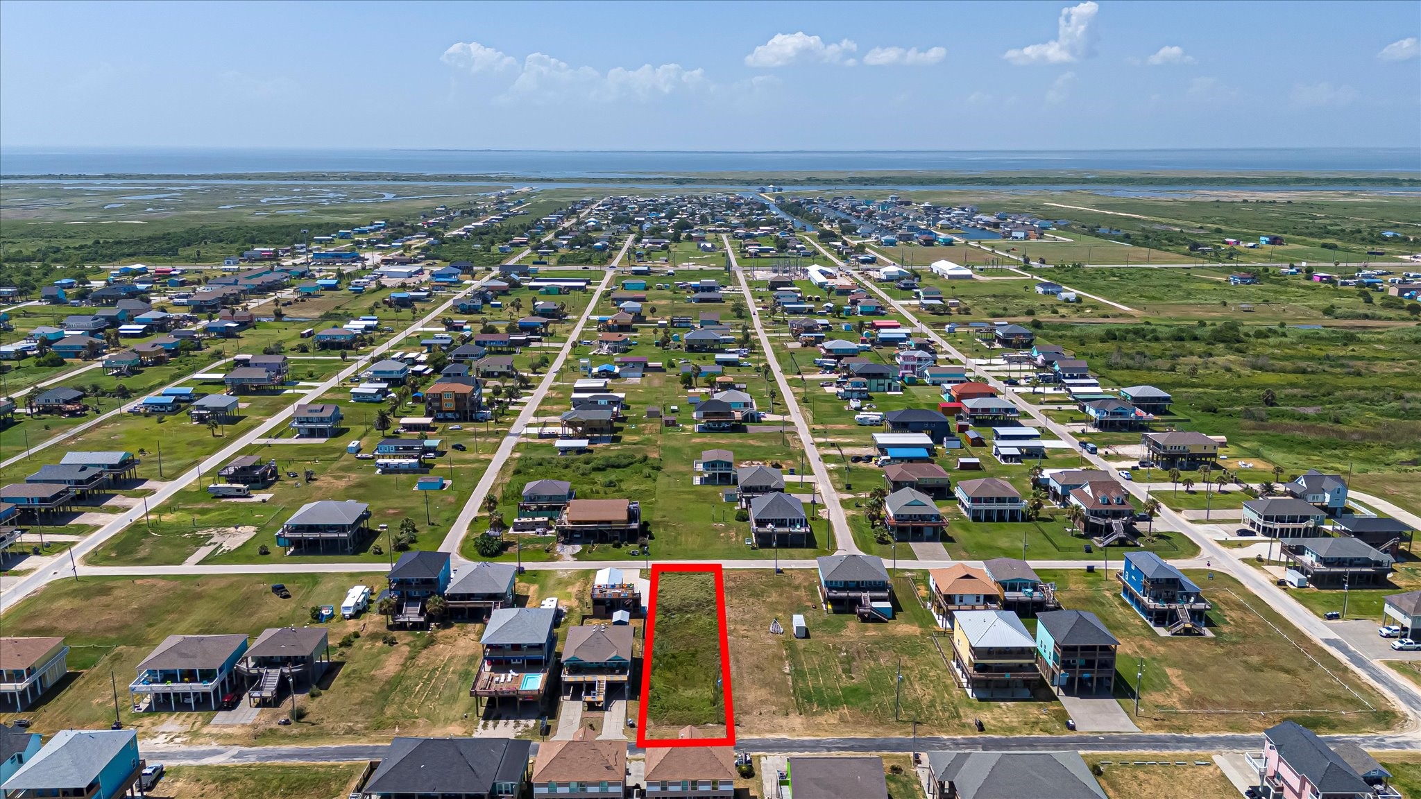 1126 Gulfview Road Crystal Beach, TX 77650 - Photo 12 of 28 an aerial view of multiple house