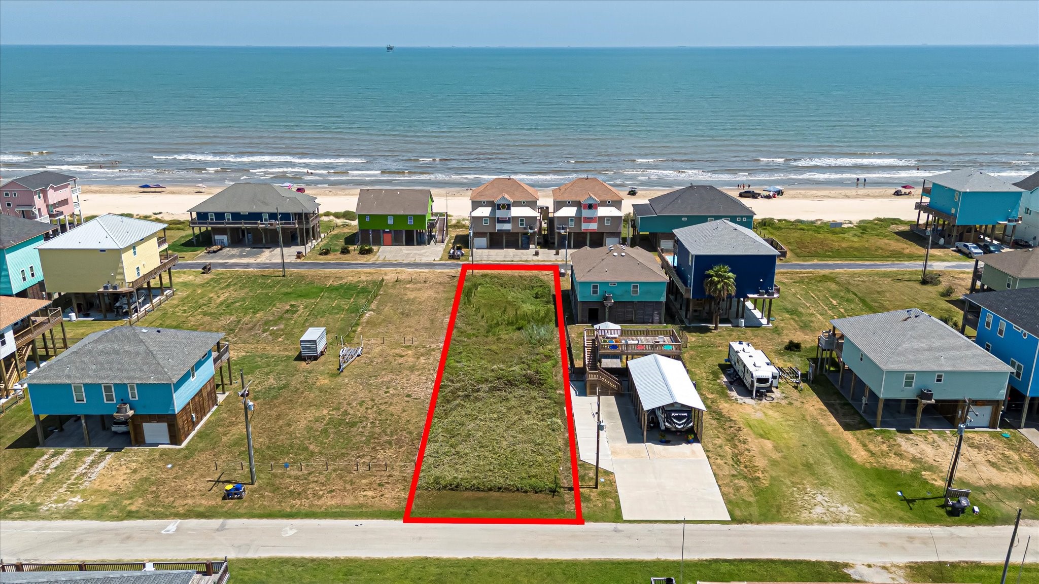 1126 Gulfview Road Crystal Beach, TX 77650 - Photo 18 of 28 a view of swimming pool with outdoor seating