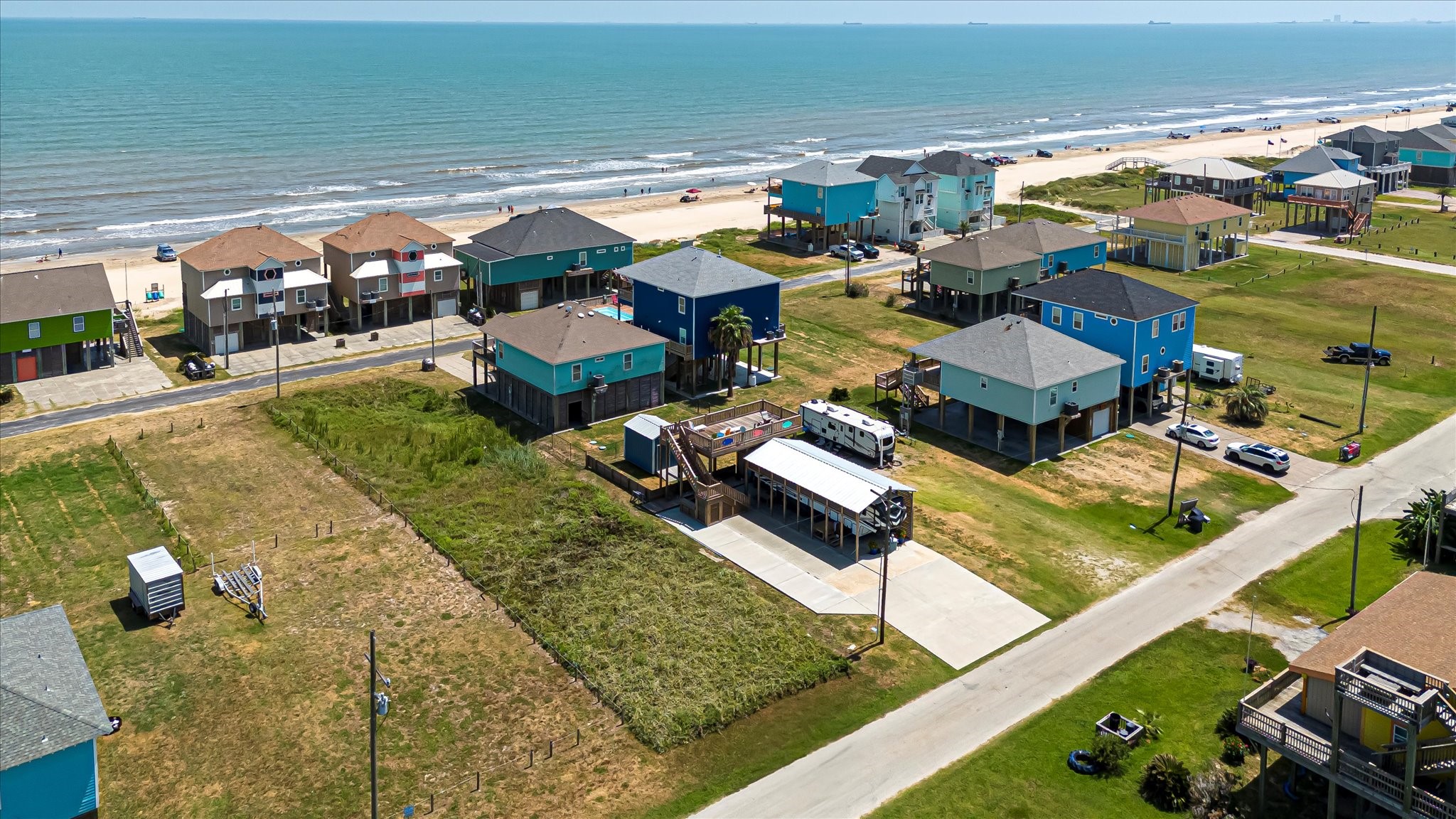 1126 Gulfview Road Crystal Beach, TX 77650 - Photo 19 of 28 a view of swimming pool with outdoor seating