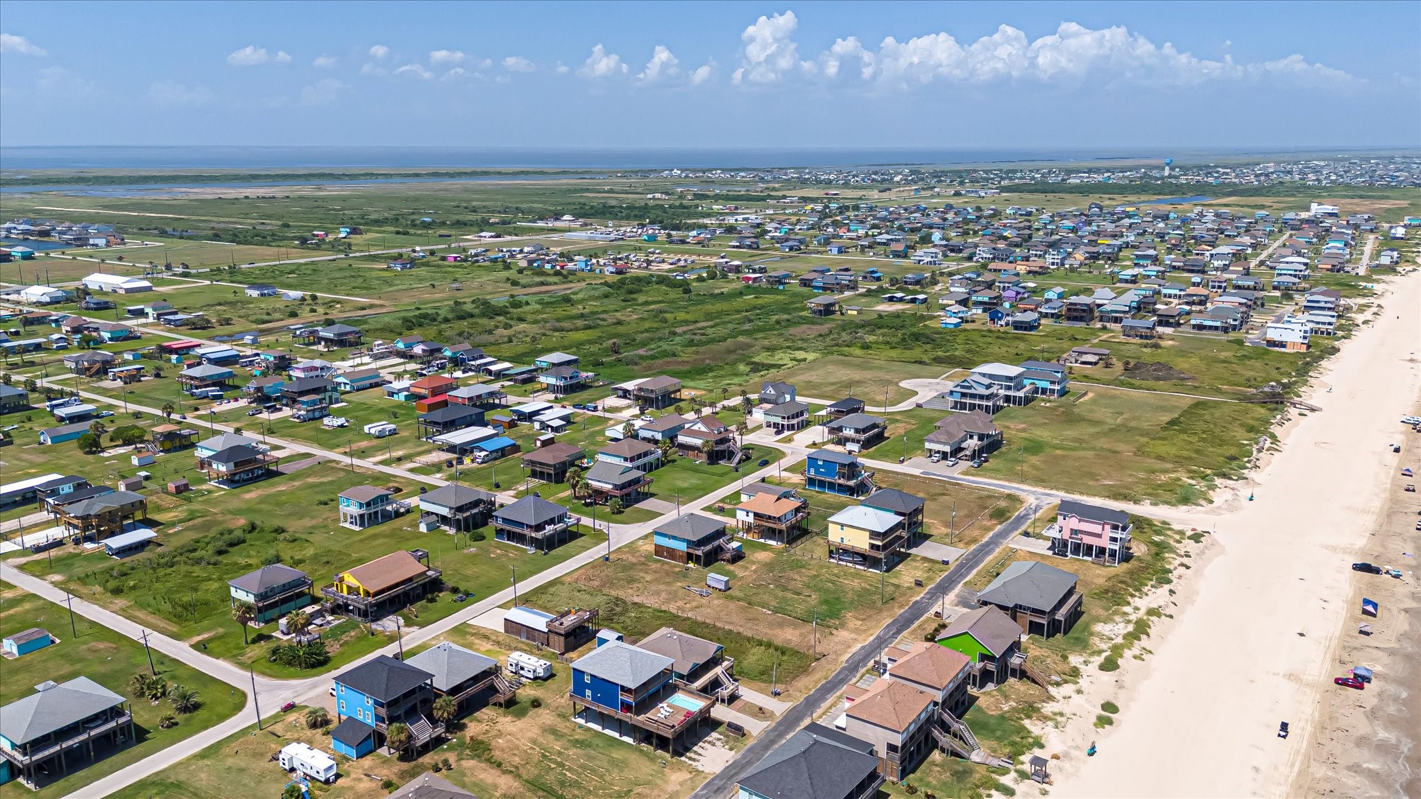 1126 Gulfview Road Crystal Beach, TX 77650 - Photo 9 of 28 an aerial view of residential building with outdoor space