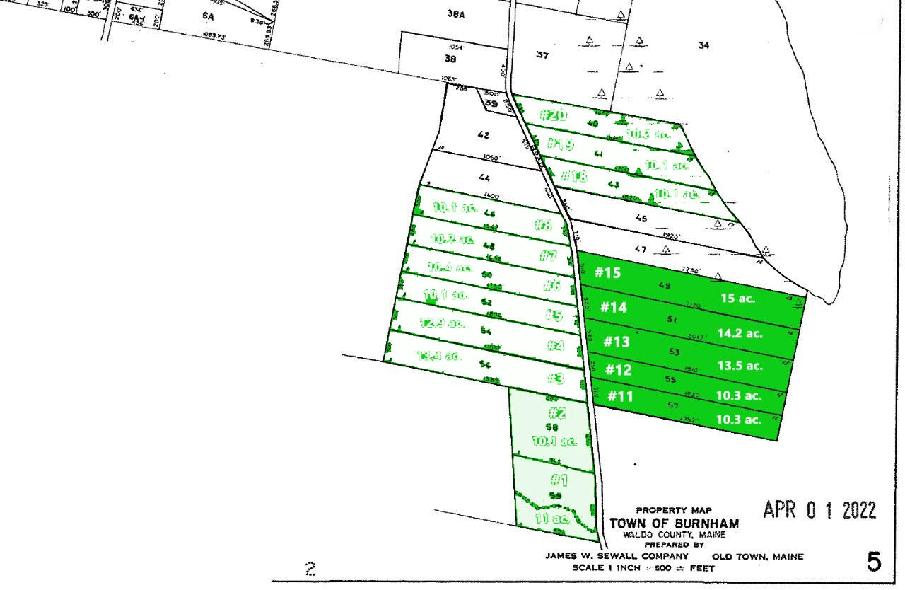 11-15 Morgan Road Burnham, ME 04922 - Photo 12 of 12 TAX MAPS 5 cr 5 lots