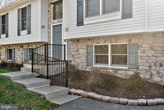 a view of a brick house with a window