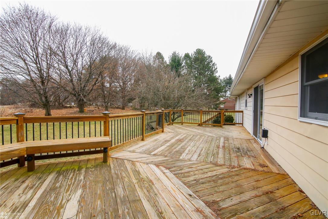 437 Hahn Road Nazareth, PA 18064 - Photo 33 of 38 a view of balcony with wooden floor and fence