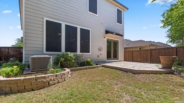 a backyard of a house