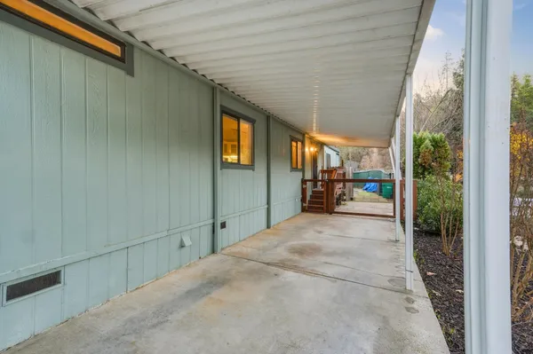 a view of a porch