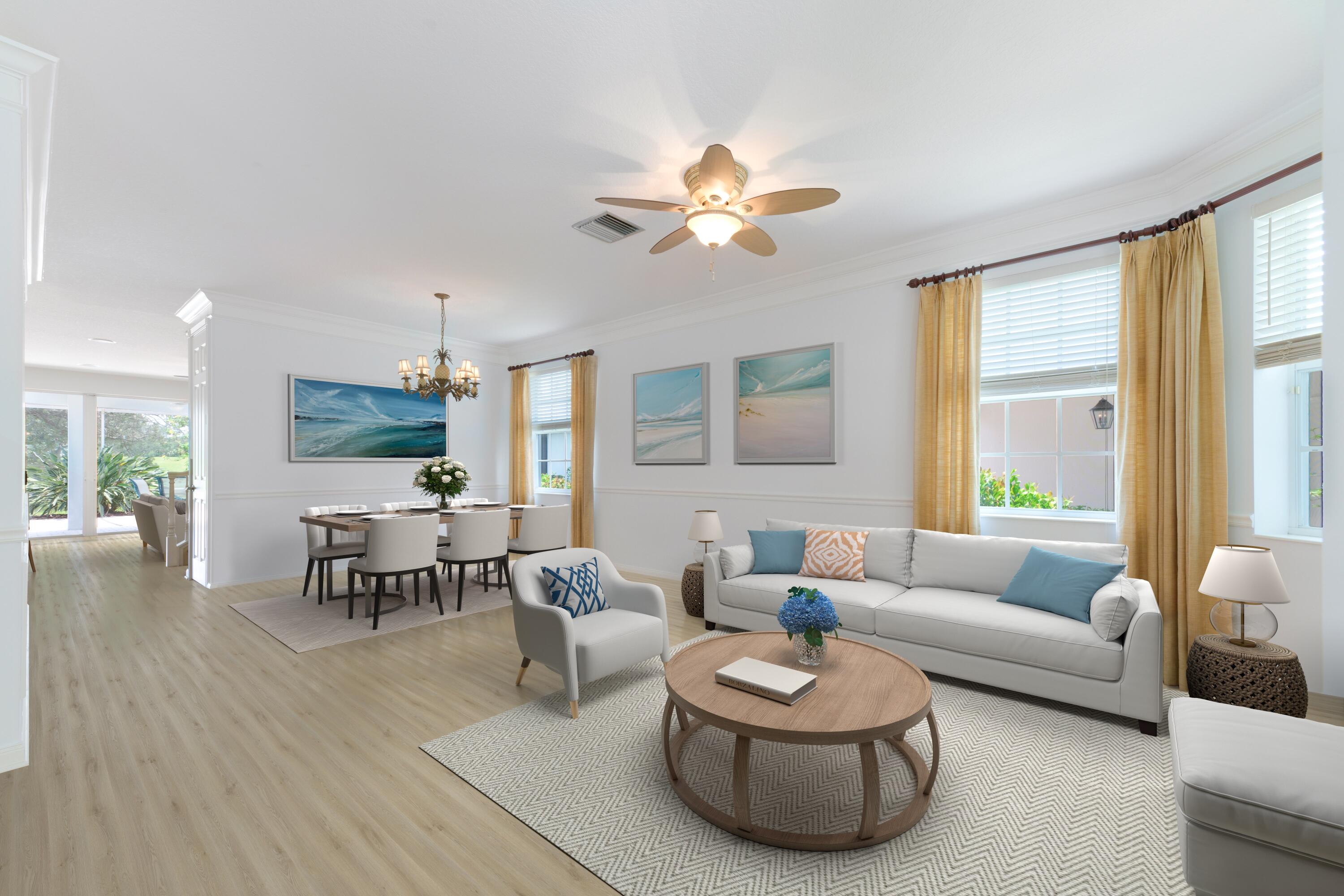 244 Barbados Drive Jupiter, FL 33458 - Photo 13 of 51 a living room with furniture a table and a large window