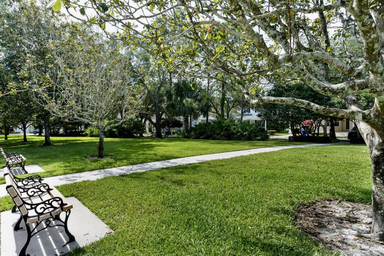 244 Barbados Drive Jupiter, FL 33458 - Photo 32 of 51 a view of a park with bench and trees