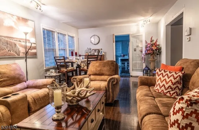 a bedroom with a bed and cabinets
