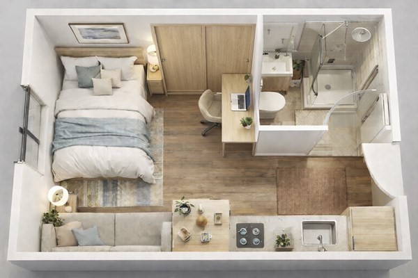 86 Ellery Street, Unit 3 Cambridge, MA 02138 - Photo 1 of 2 a living room with furniture and white walls