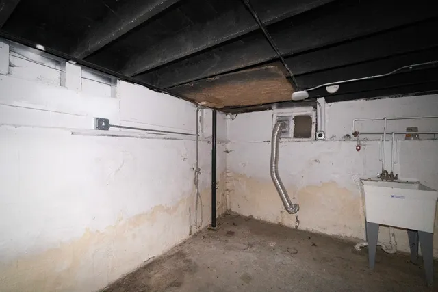 a view of a storage room