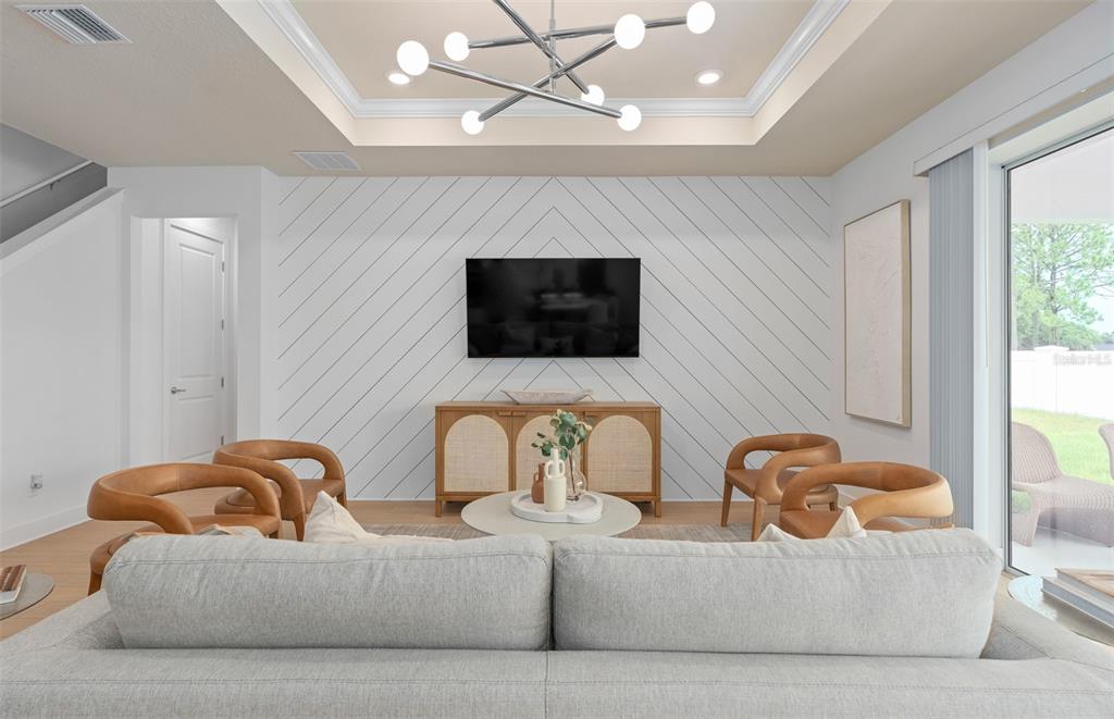 Model Home Design Only. Pictures and furnishings are for illustrative purposes only. Elevations, colors and options may vary. Furniture is for model home staging only.?