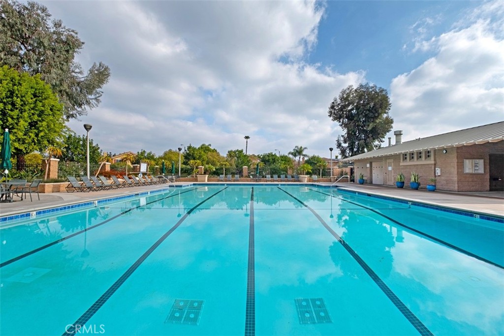 39 Ohio Irvine, CA 92606 - Photo 42 of 46 a view of a swimming pool with a yard