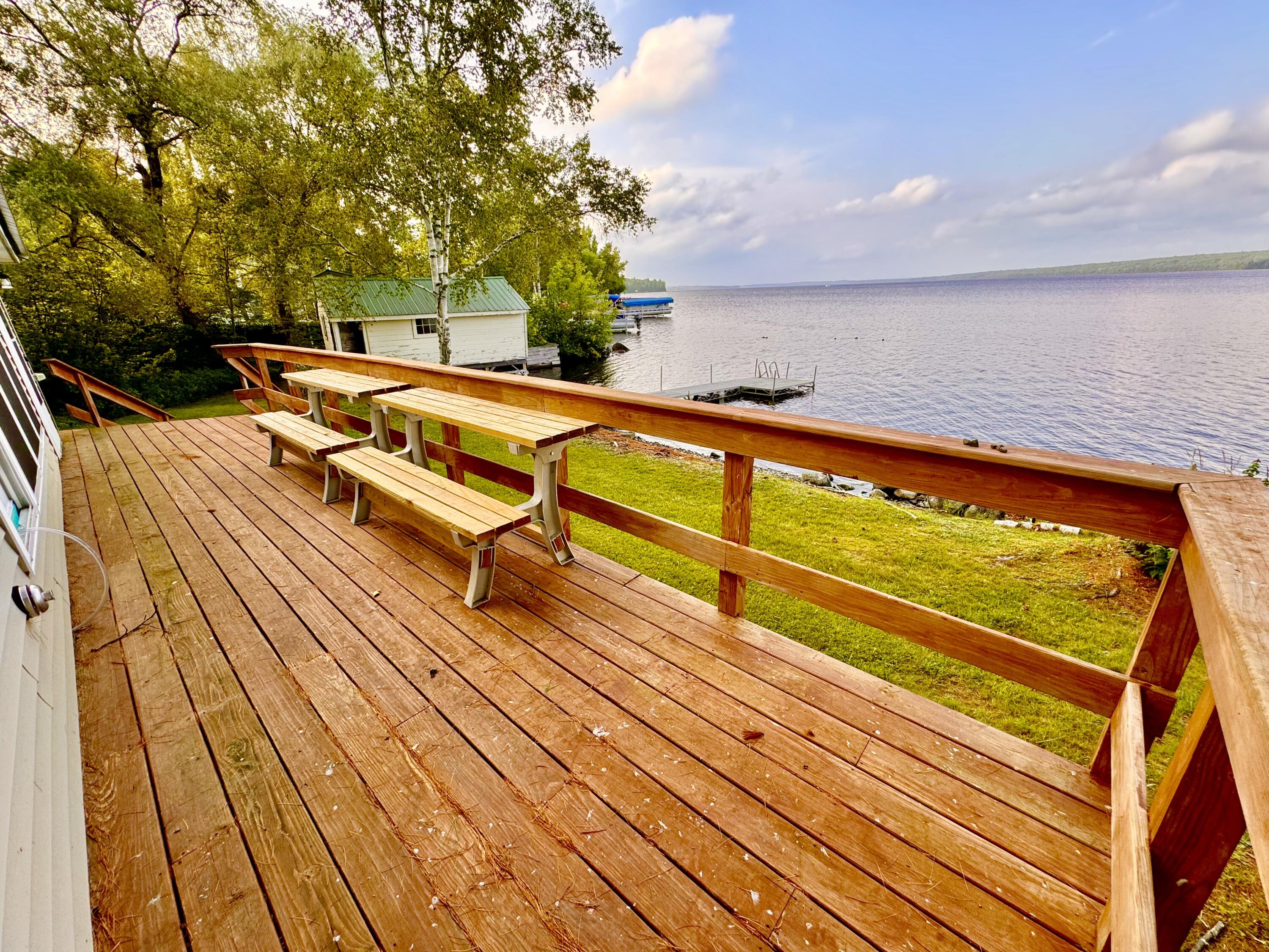 1 Spool Yard Road Milo, ME 04463 - Photo 29 of 165 Big Deck on Lake Front