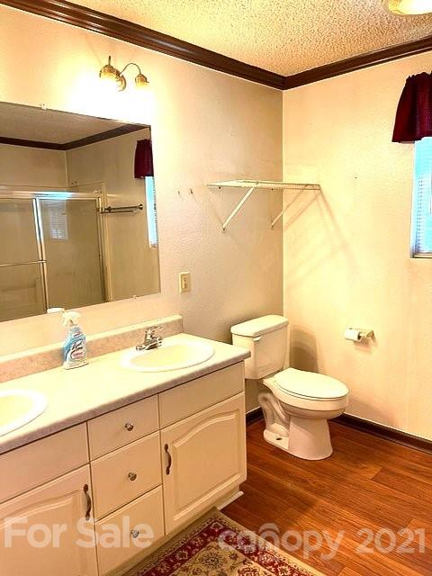 369 Cedar Grove Road Clover, SC 29710 - Photo 14 of 32 a bathroom with a granite countertop toilet sink and mirror