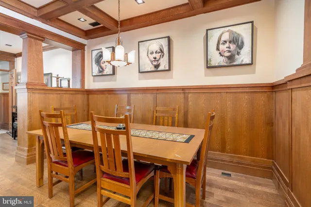 a view of staircase with wooden door