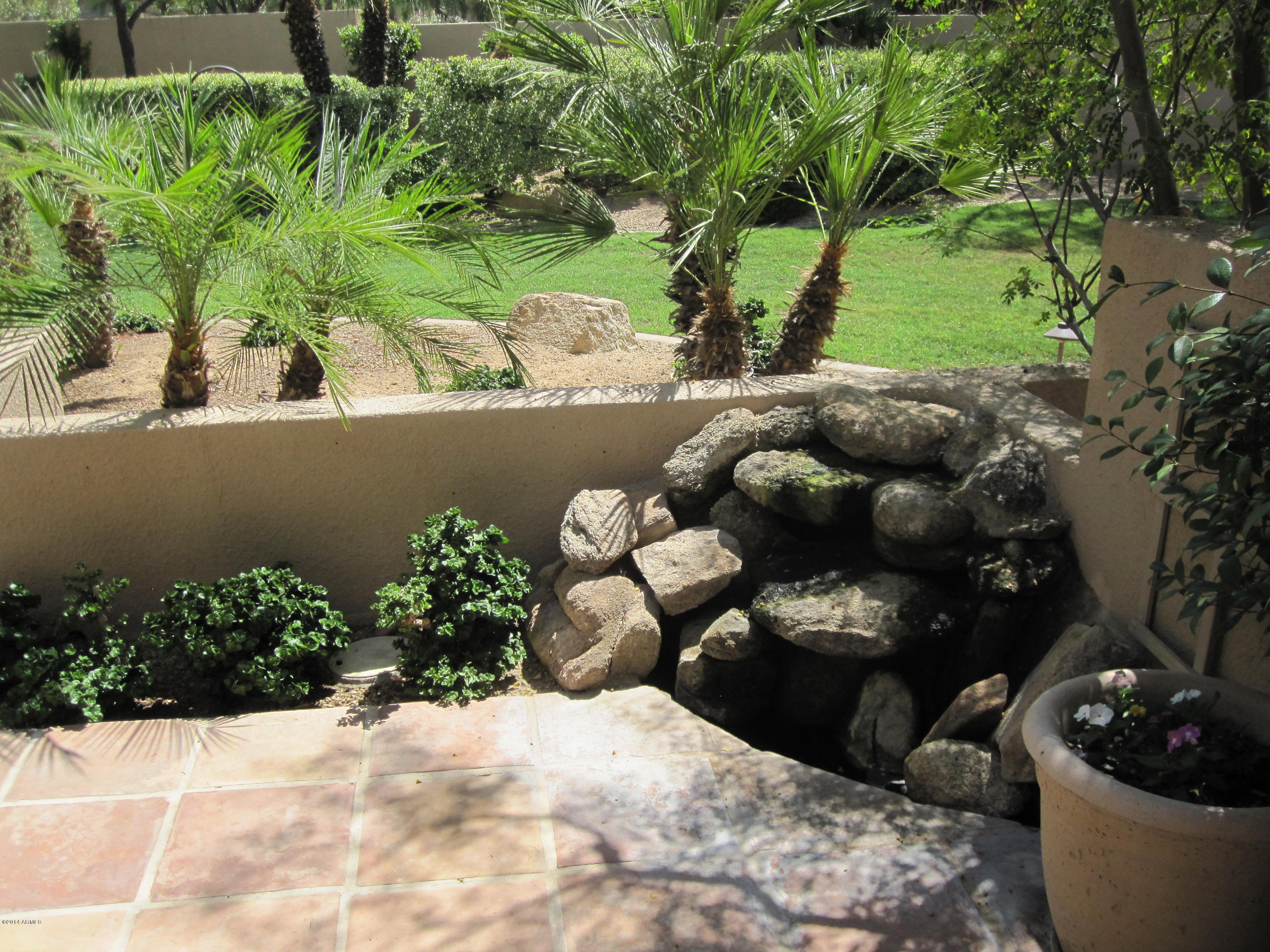 7222 East Gainey Ranch Road, Unit 120 Scottsdale, AZ 85258 - Photo 20 of 24 Patio Fountain