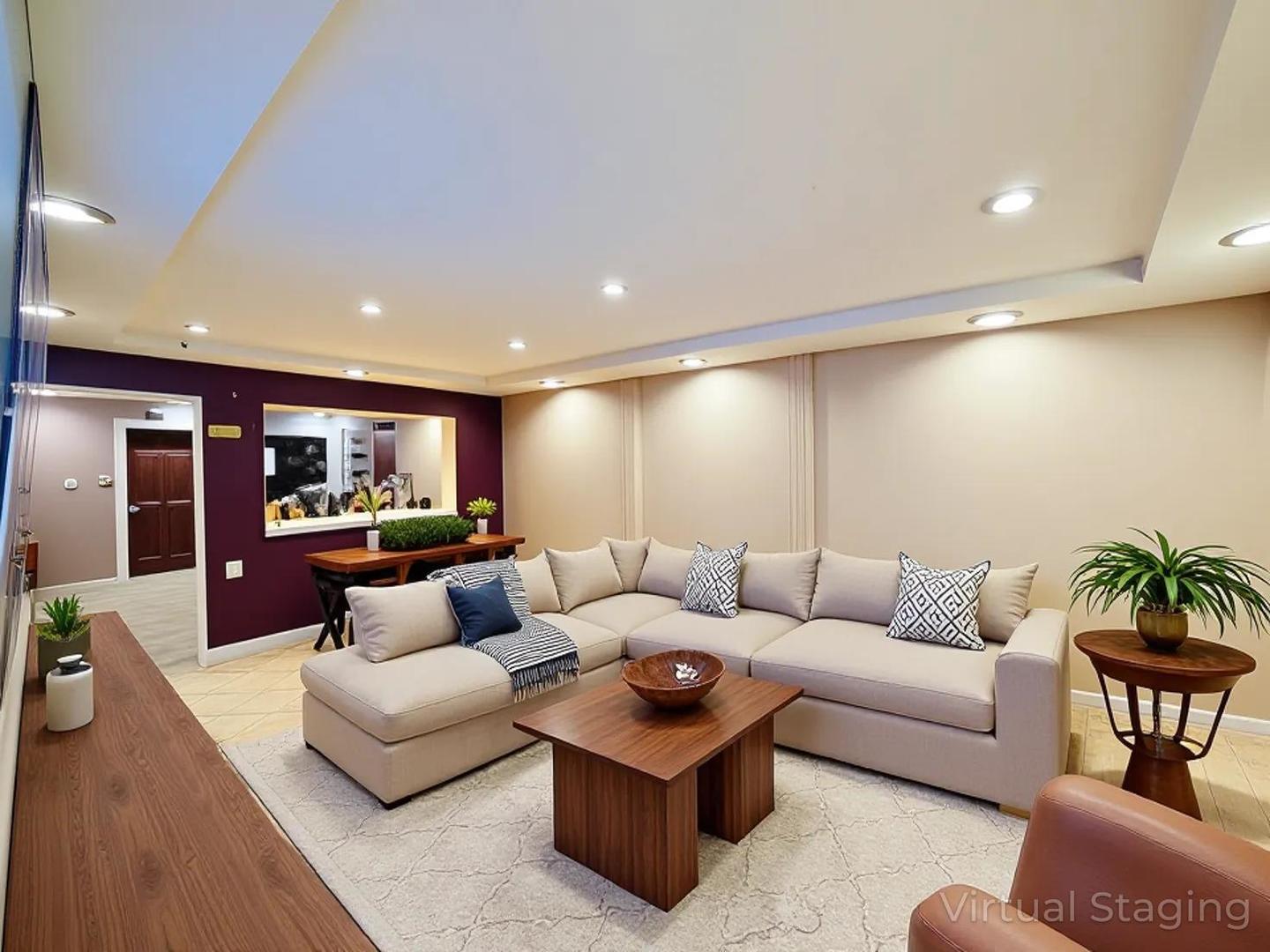 5542 South Nottingham Avenue Chicago, IL 60638 - Photo 17 of 39 a living room with furniture and a potted plant