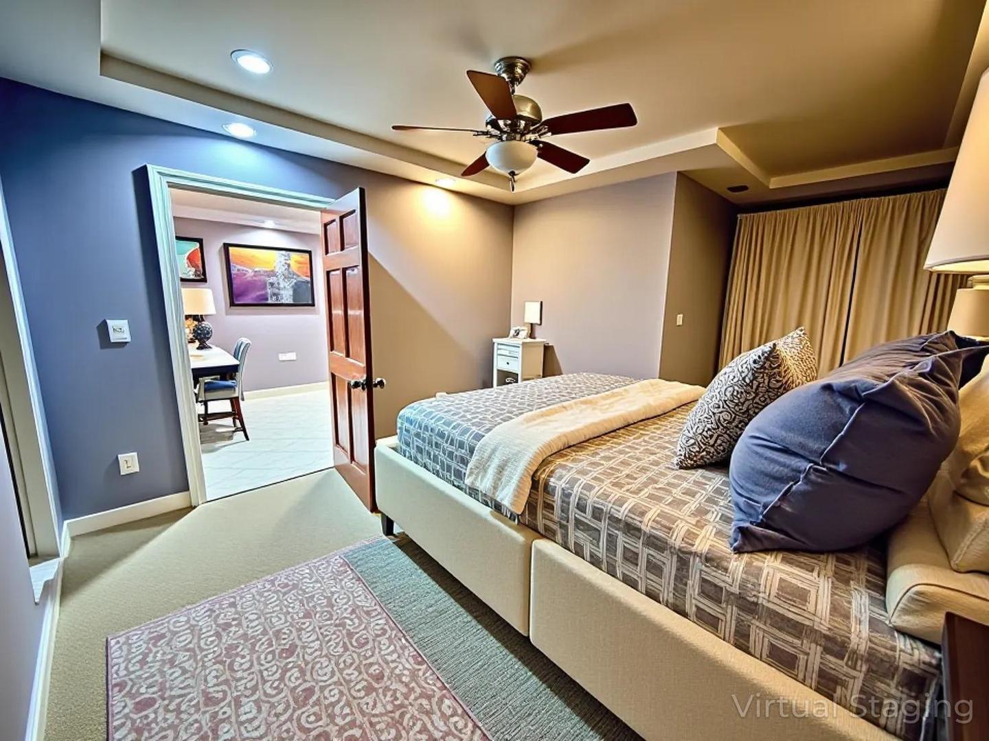 5542 South Nottingham Avenue Chicago, IL 60638 - Photo 26 of 39 a bed room with a bed and a chandelier
