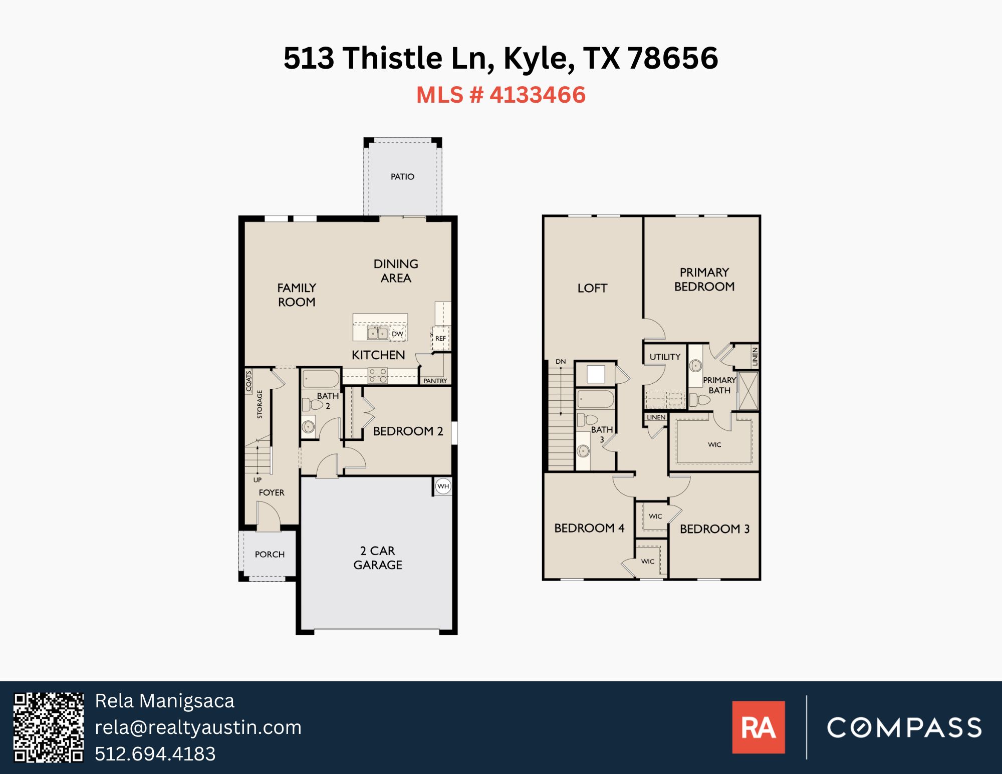 513 Thistle Lane Maxwell, TX 78656 - Photo 36 of 36 Floor plan for reference only
