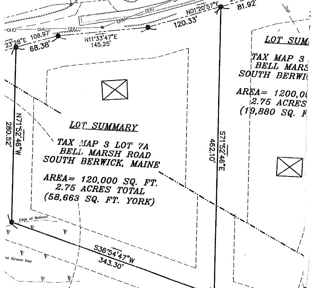Lot 7 Bell Marsh Road York, ME 03909 - Photo 3 of 18 survey-Lot1