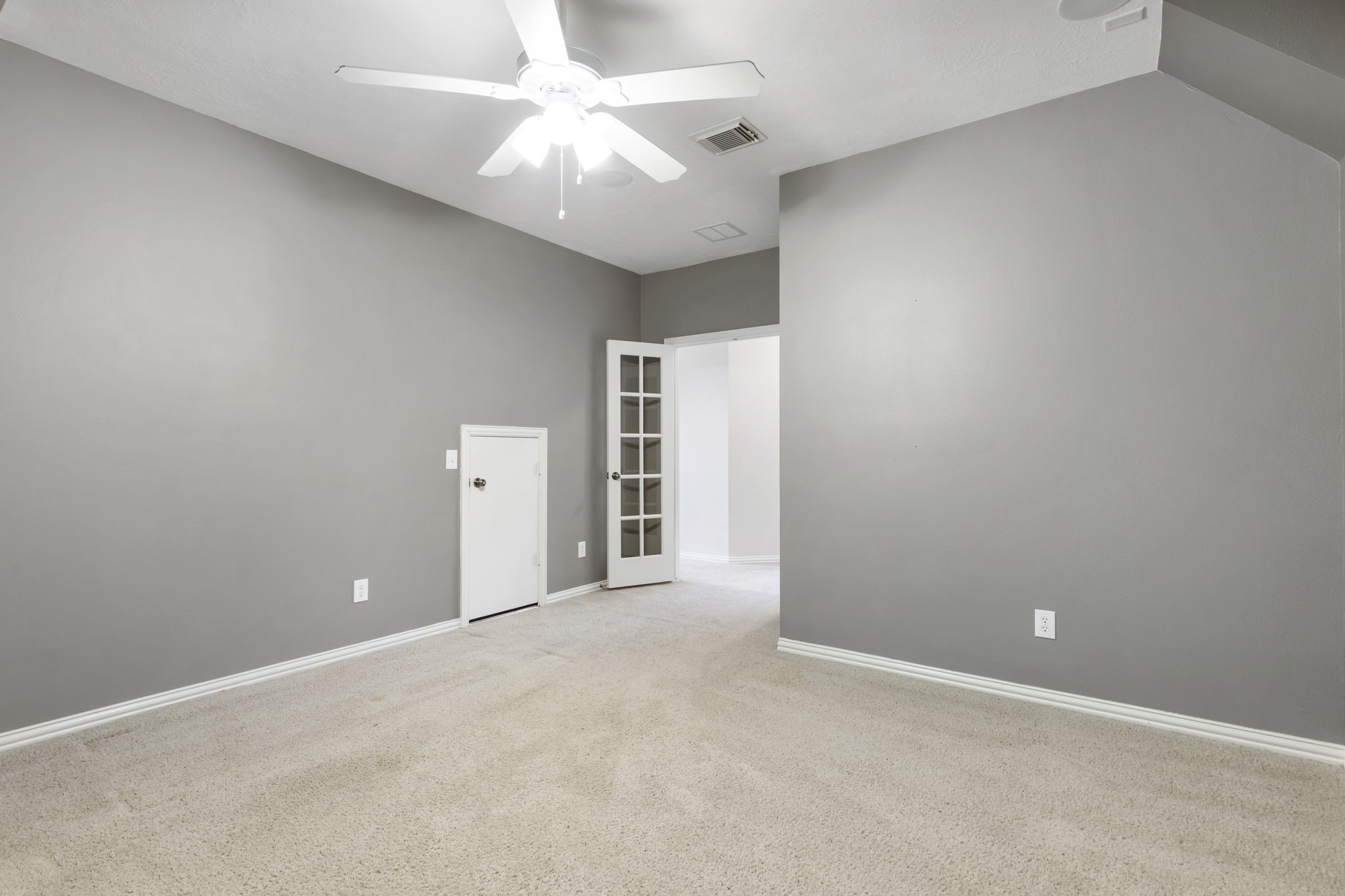 80 North Frontera Circle Spring, TX 77382 - Photo 21 of 28 Another view of the media room to showcase the double french doors