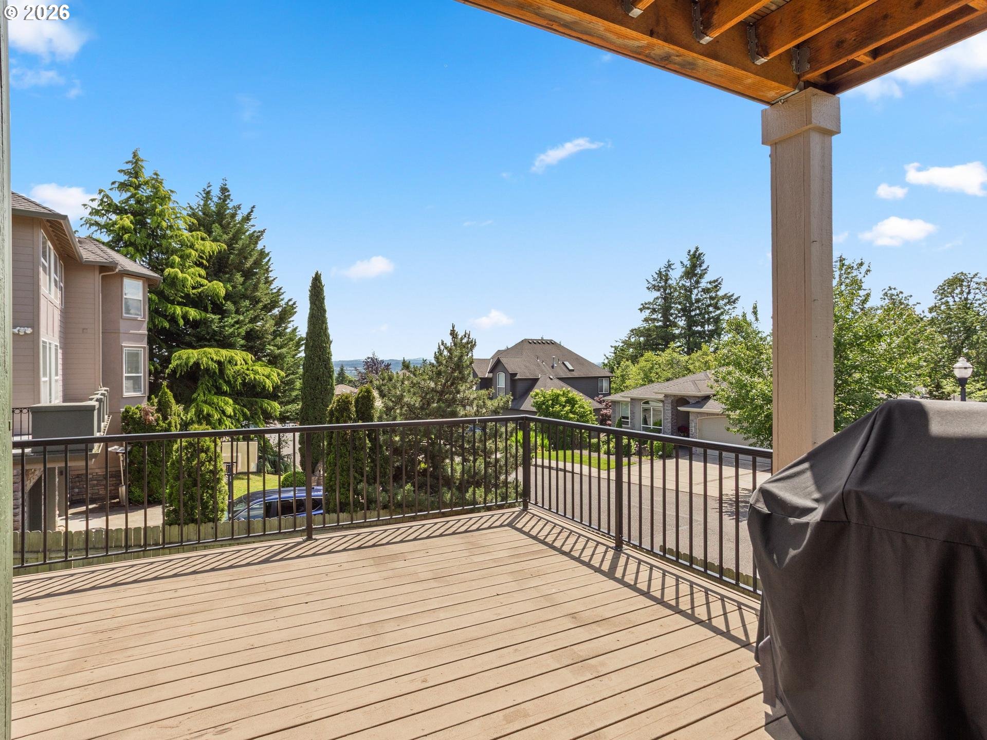 1012 Northwest Goodwin Street Camas, WA 98607 - Photo 34 of 44 a view of a balcony with wooden floor