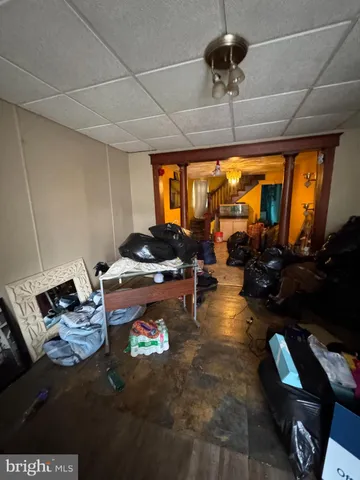 a room with furniture and a chandelier