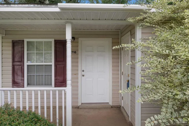 front view of a house with a glass door