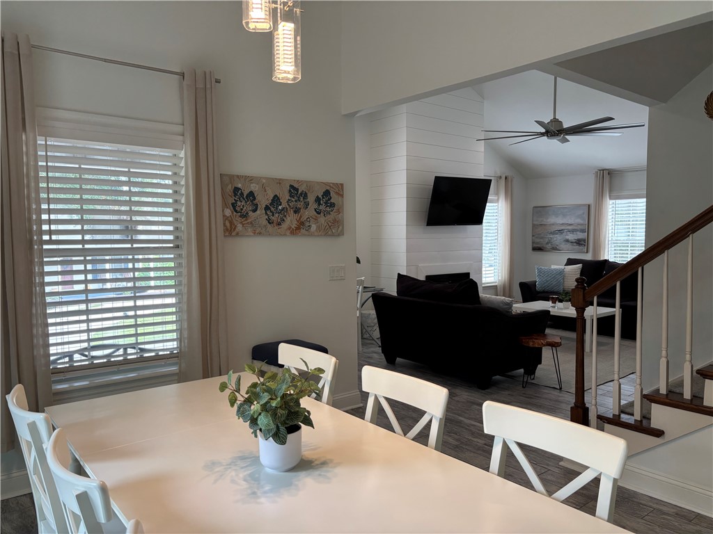 318 Sand Castle Lane, Unit A St. Simons Island, GA 31522 - Photo 6 of 31 Dining area looking into living room