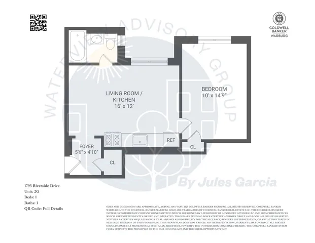 $229,000 | 1793 Riverside Drive, Unit 2G | Washington Heights