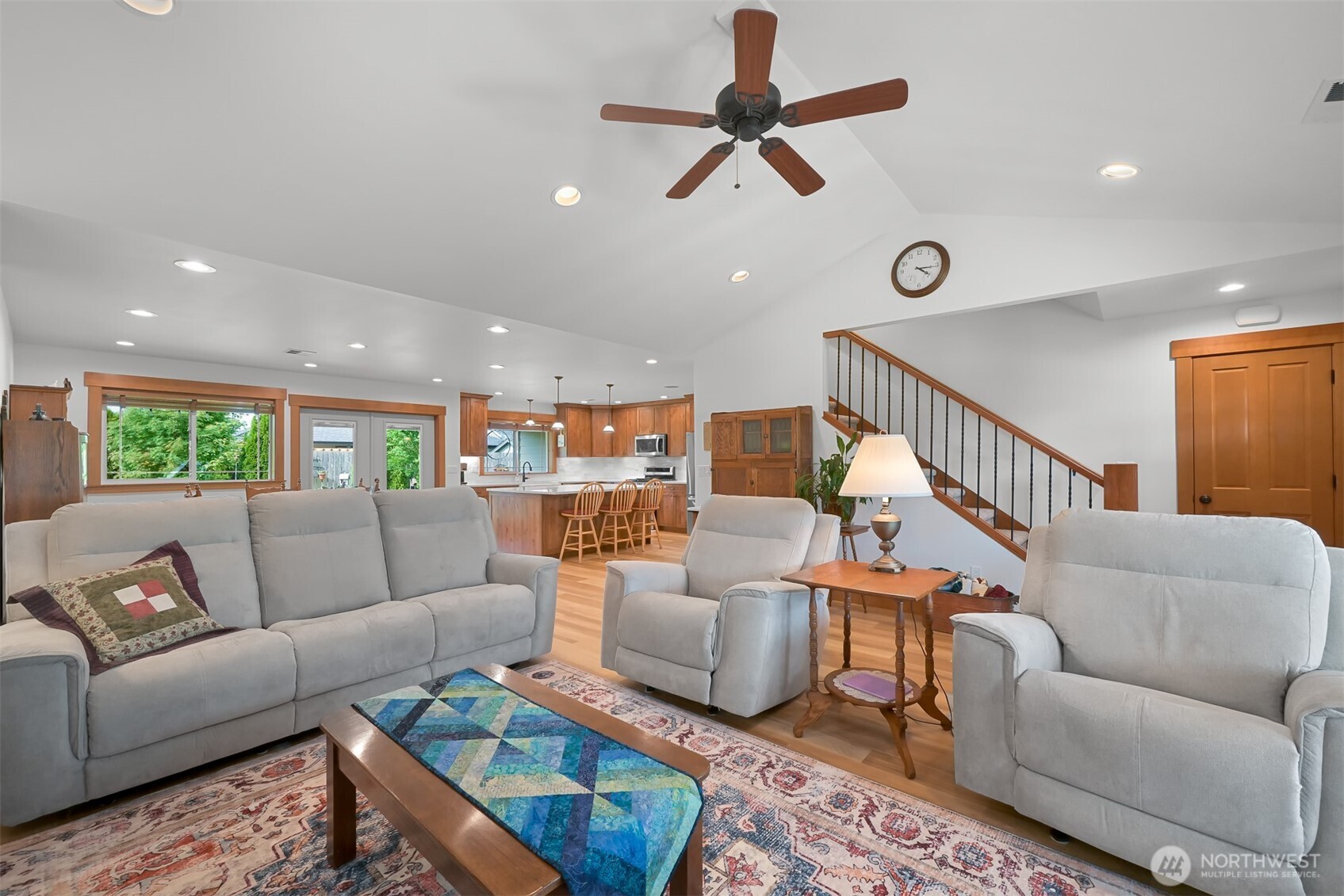 502 Westview Place Nooksack, WA 98276 - Photo 5 of 30 a living room with furniture and a ceiling fan