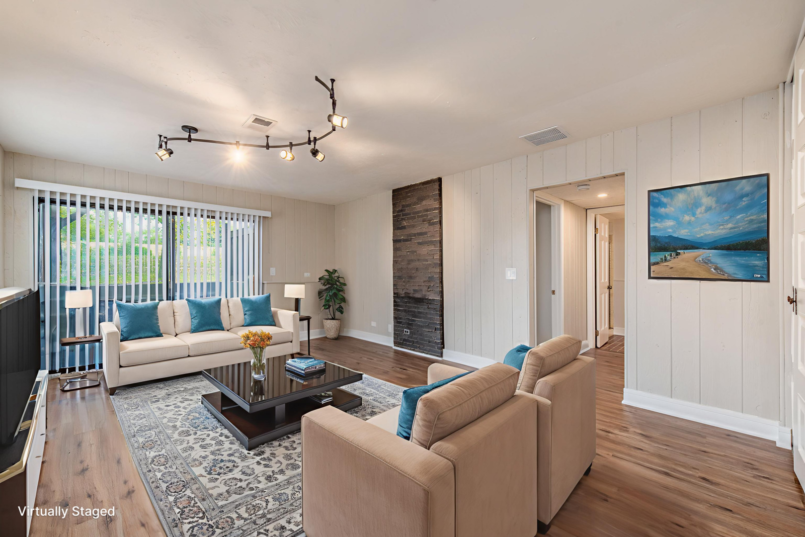 730 Circle Drive Roselle, IL 60172 - Photo 23 of 35 a living room with furniture two large window and wooden floor