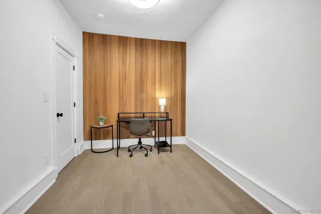 a view of a room with table and chair