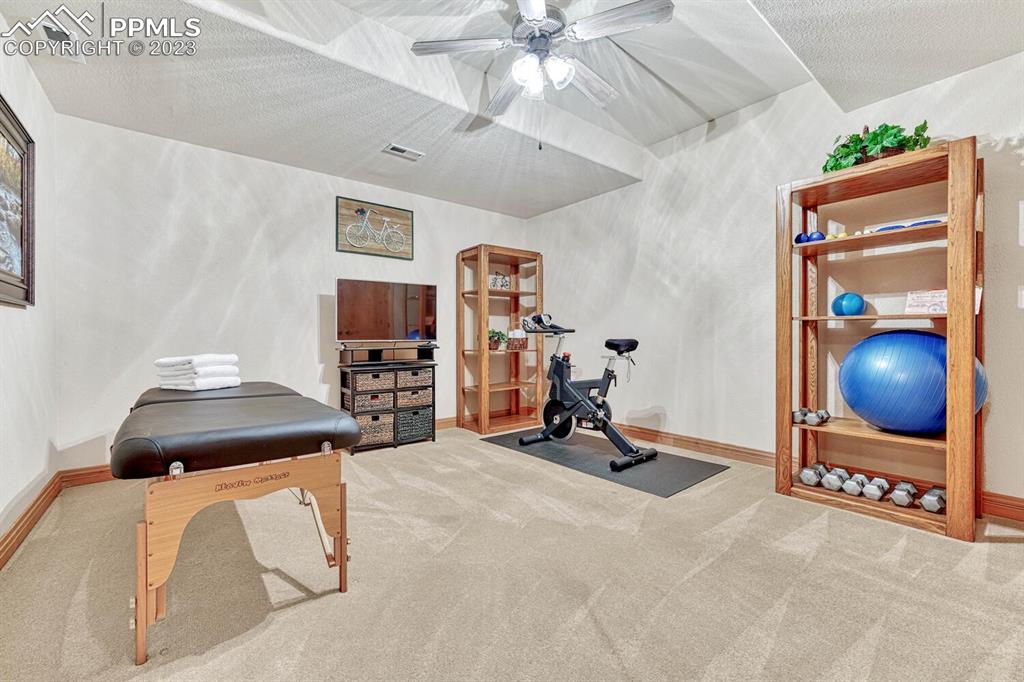 17890 Queensmere Drive Monument, CO 80132 - Photo 31 of 50 a room with gym equipment