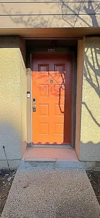 a view of front door