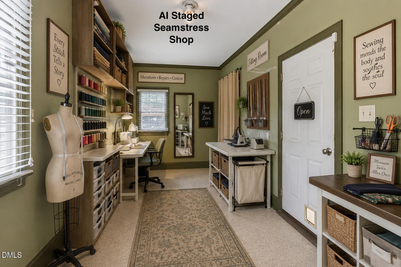 207 North Hopkins Avenue Spring Hope, NC 27882 - Photo 5 of 41 Staged Seamstress shop