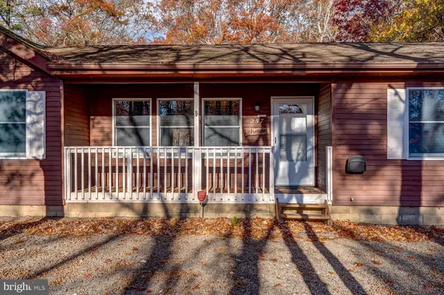 front view of a house with a porch