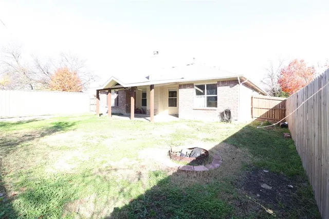 a backyard of a house