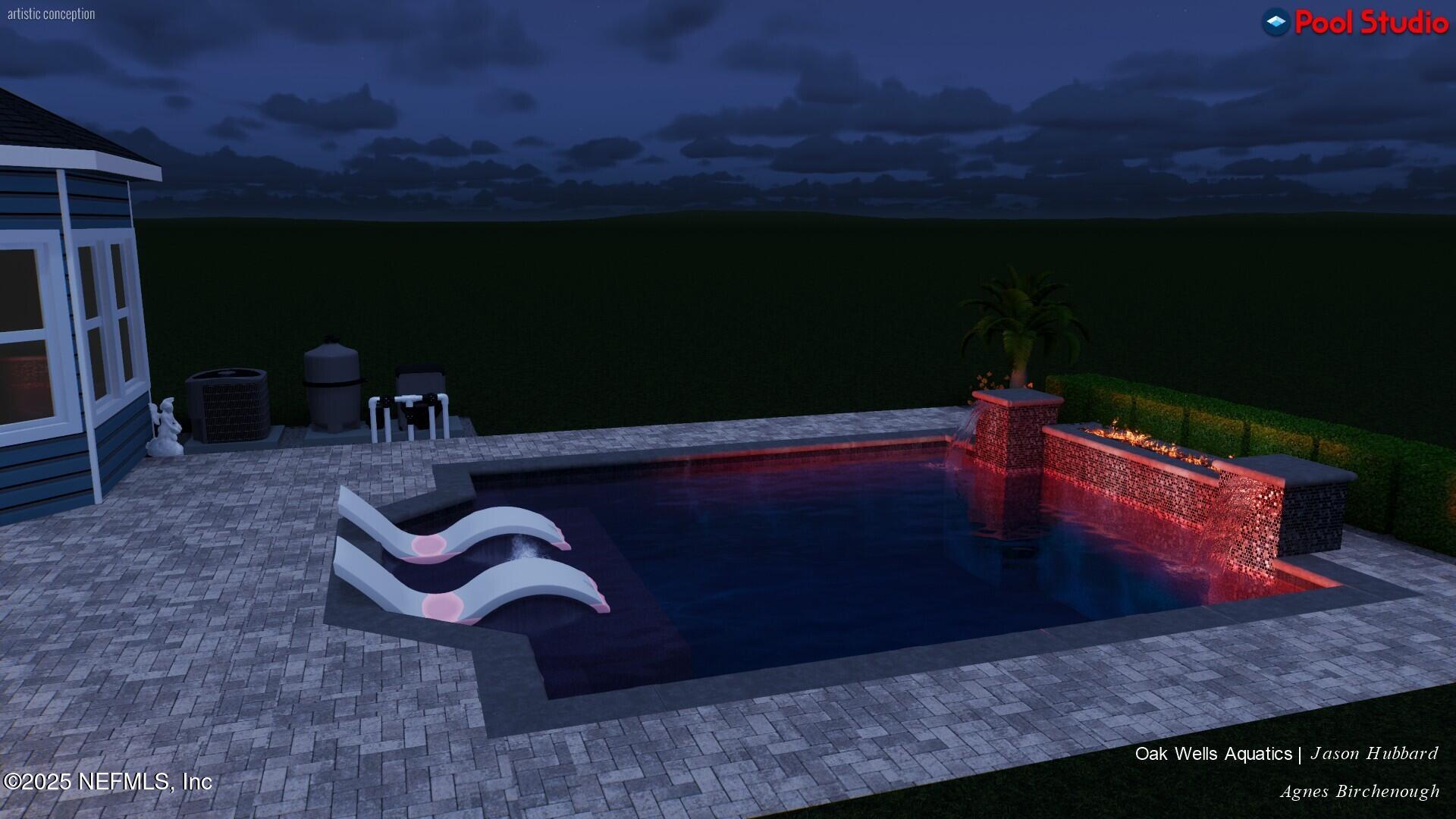 523 Silver Landing Drive St. Augustine, FL 32092 - Photo 60 of 63 Pool Rendering