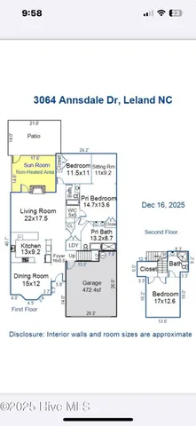 $479,000 | 3064 Annsdale Drive South, Leland, NC 28451
