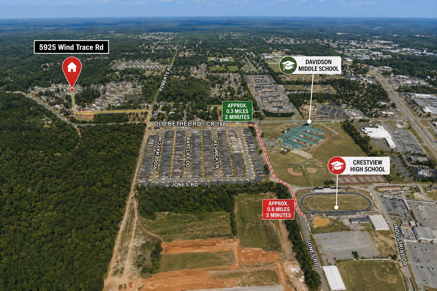 5925 Wind Trace Road Crestview, FL 32536 - Photo 2 of 46 Minutes Away from Schools!