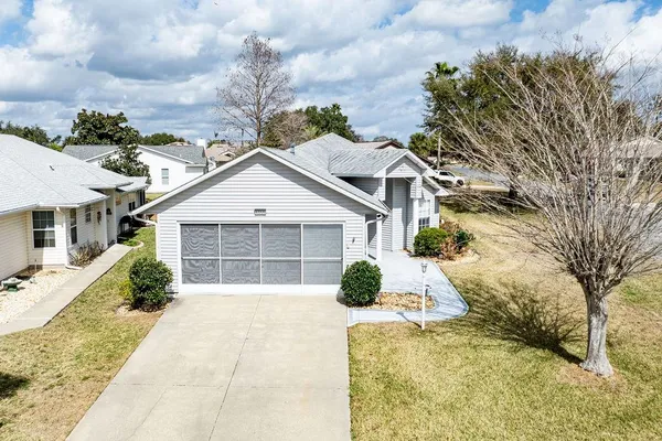 a view of backyard of house