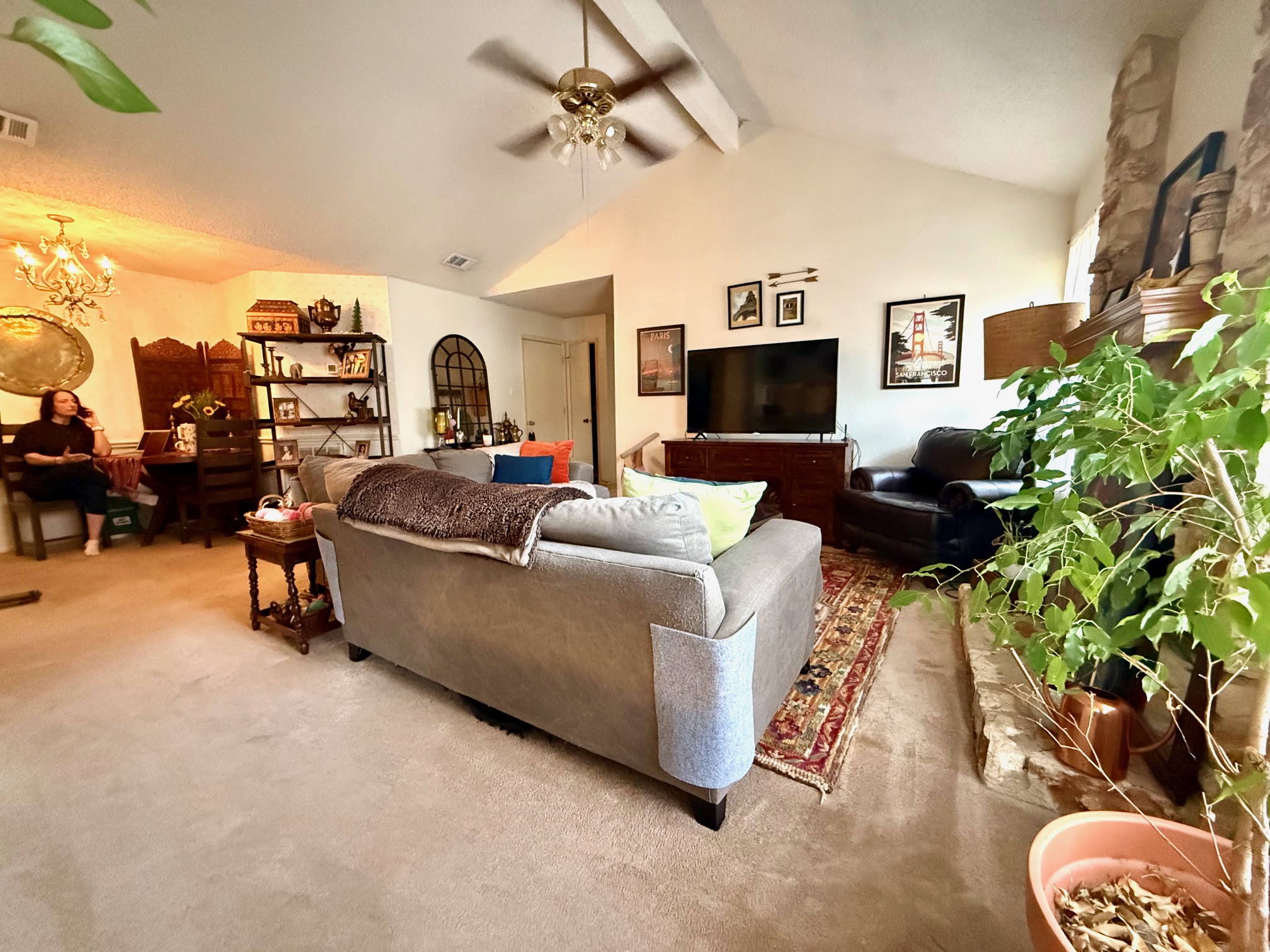 16704 Whitebrush Loop Austin, TX 78717 - Photo 5 of 20 a living room with furniture and a flat screen tv