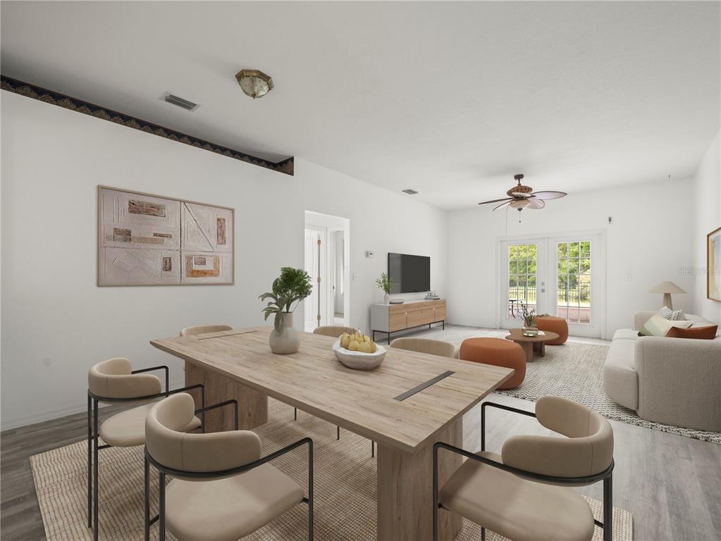 30638 Nickerson Loop Wesley Chapel, FL 33543 - Photo 18 of 39 a view of a dining room with furniture window and outside view