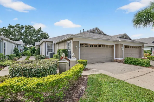 a house with a small garden