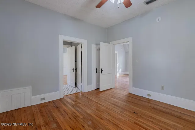 wooden floor in an empty room