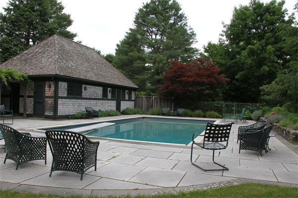 6 Wampatuck Road Dedham, MA 02026 - Photo 28 of 30 a view of a house with backyard and sitting area