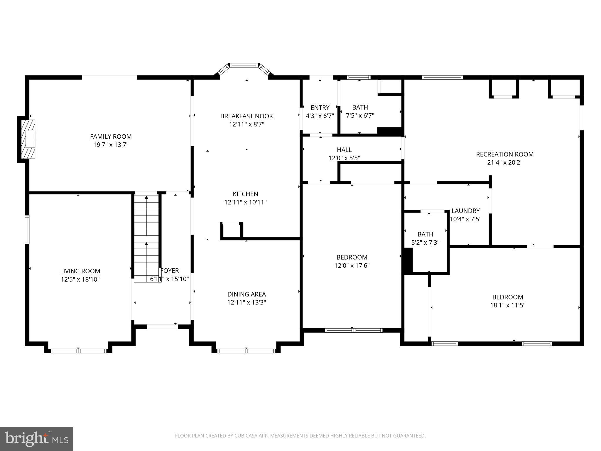 10 Lexington Court Shamong, NJ 08088 - Photo 44 of 47 Main level floor plan - sizes are not exact