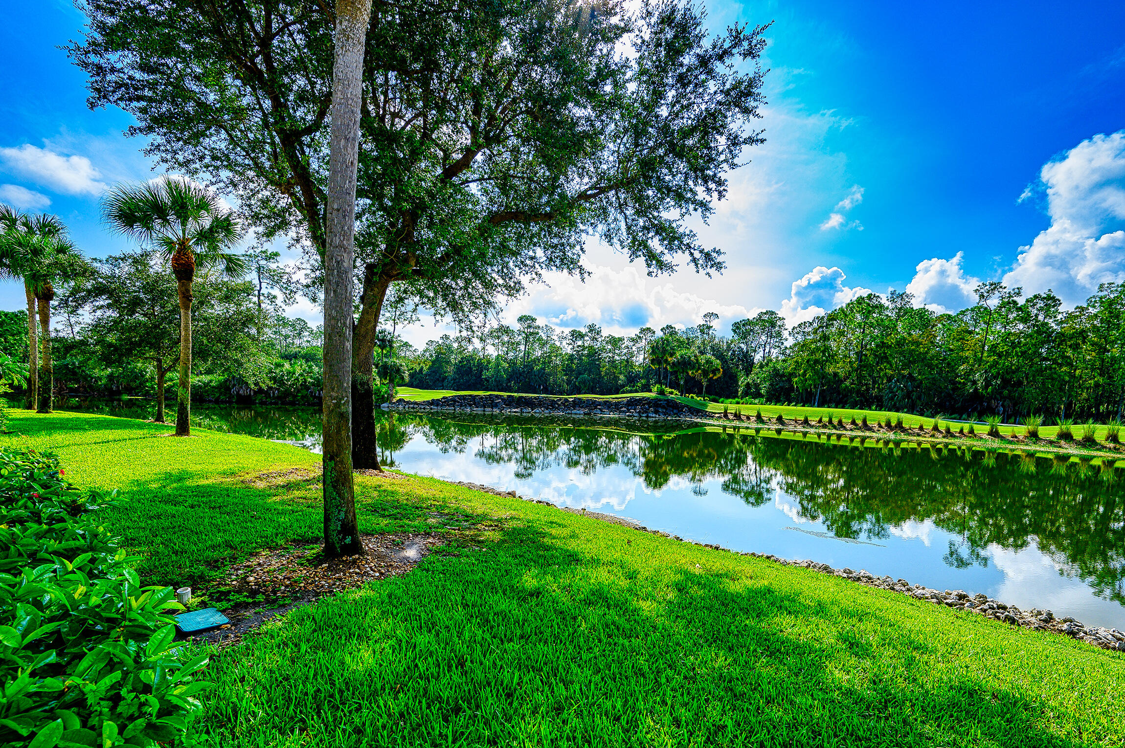 8660 Cedar Hammock Circle, Unit 314 Naples, FL 34112 - Photo 3 of 31 a view of a lake with a yard