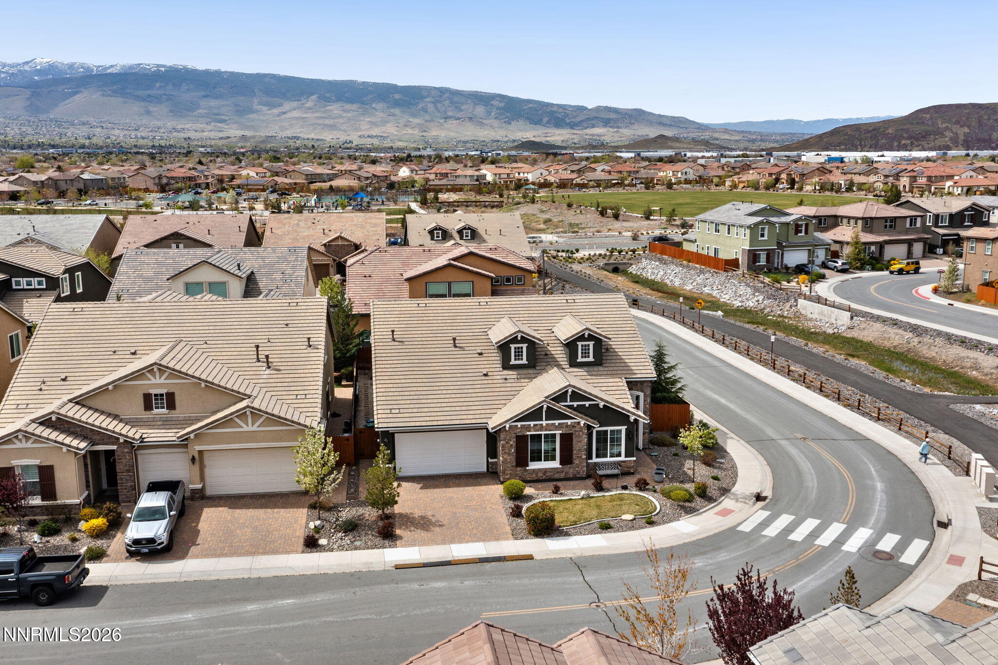 9401 Baldacci Road Reno, NV 89521 - Photo 35 of 42 an aerial view of a house with a mountain